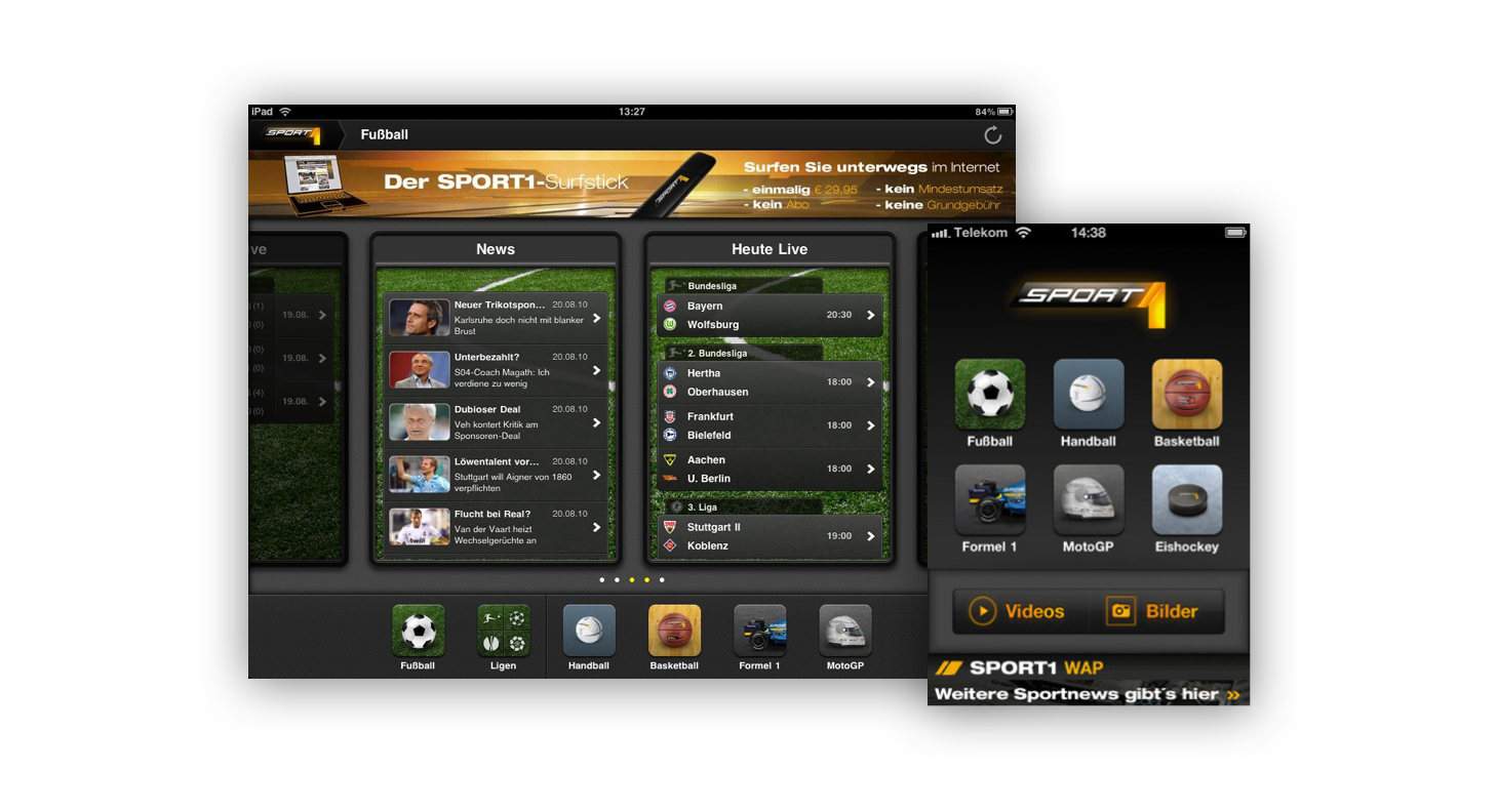 Sport1, app sportiva